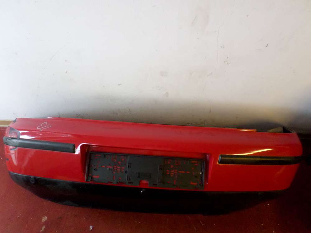 Seat Leon Bj.01 Stoßstange Heckschürze farbe Rot / LP3G 1M6807378B mit Sensor