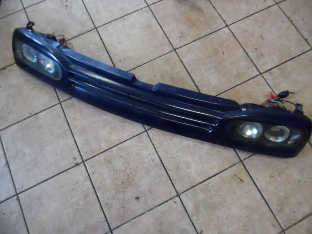 VW Golf III Kühlergrill Grillleiste mit Scheinwerfer dunkelblau : LA5E