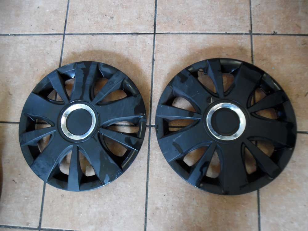 2x Radkappe Razierblende 14 Zoll Schwarz