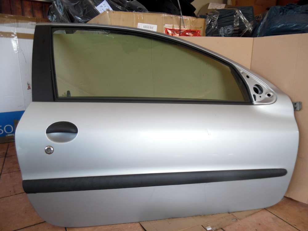 Peugeot 206 3-Türer Tür Vorne Rechts grau