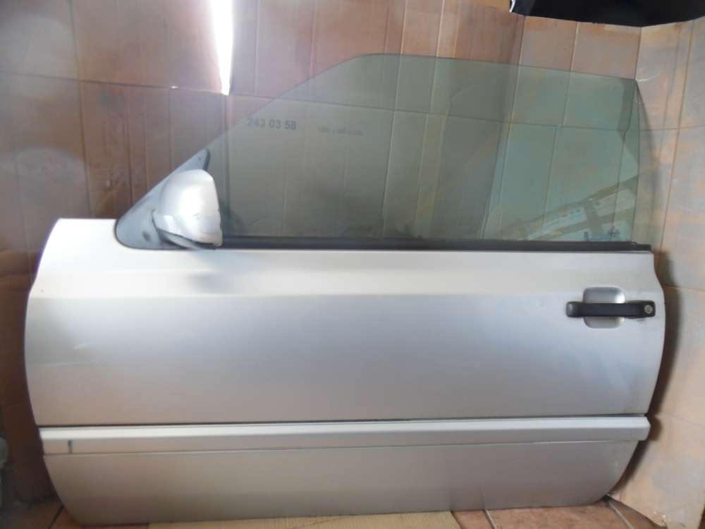 VW Golf III / IV Cabrio Tür Vorne Links Silber LA7W