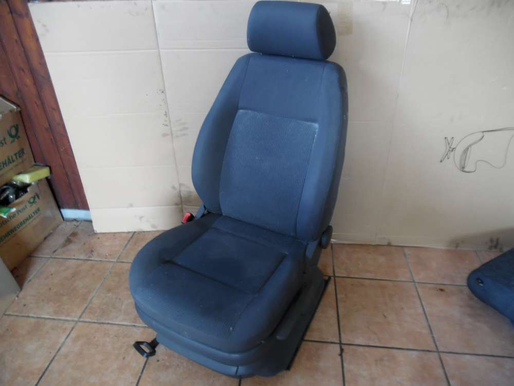 VW Polo 9N Fahrersitz Sitz Vorne Links Stoff grau