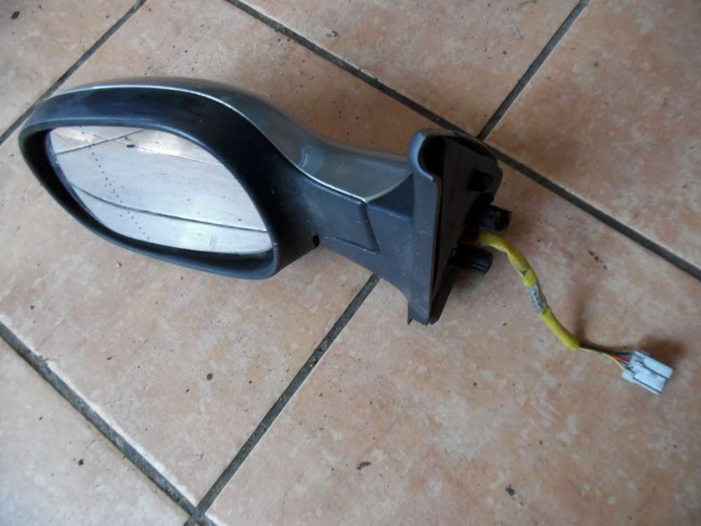 Nissan Micra K12 Außenspiegel Elektrisch Links silber