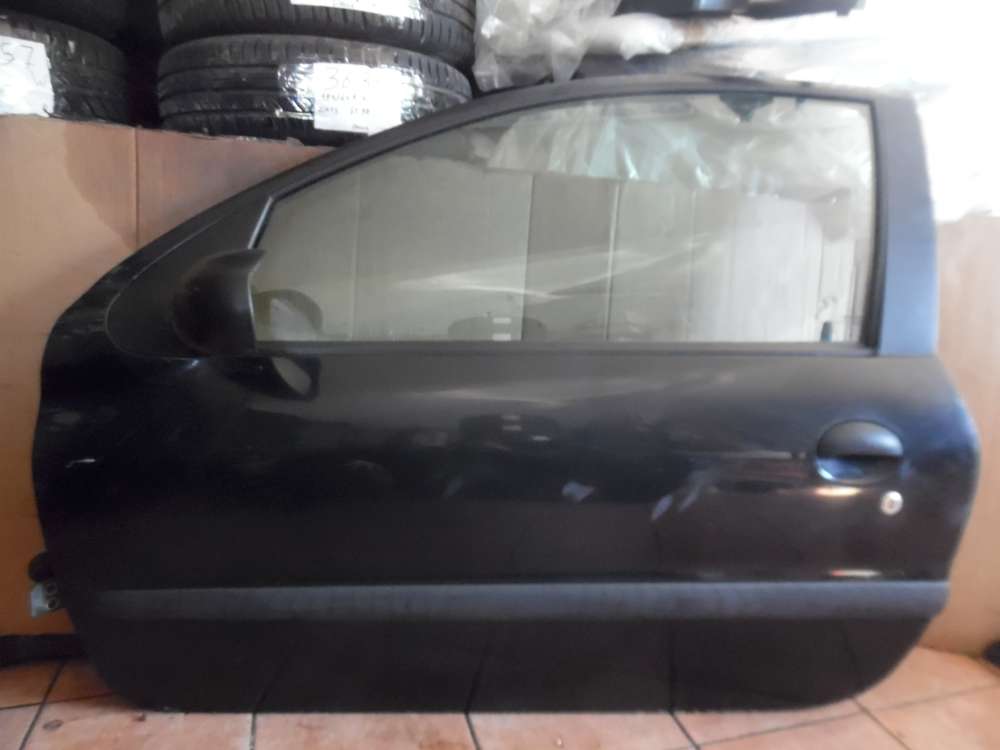Peugeot 206 3-Türer Tür Vorne Links Schwarz