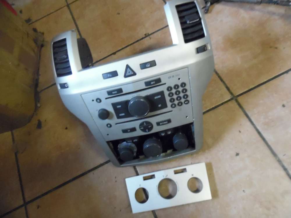 Opel Zafira B Mittelkonsole Schalterleiste Radio CD-Player DVD 13283221 13100106