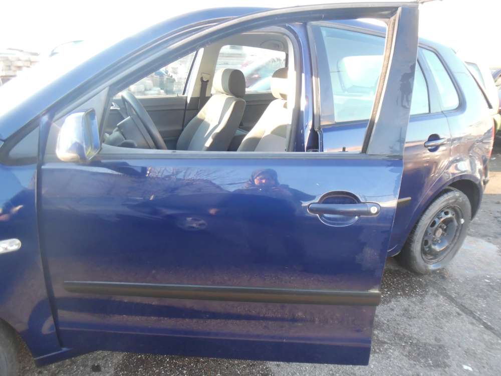 VW Polo 9N 5-Türer Tür Vorne Links Blau