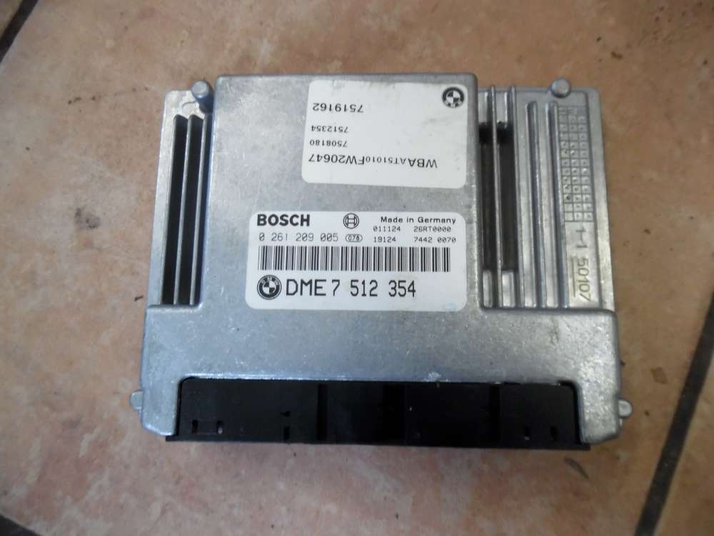 BMW E46 316ti Motorsteuerger?t Steuerger?t Bosch 0261209005 7512354