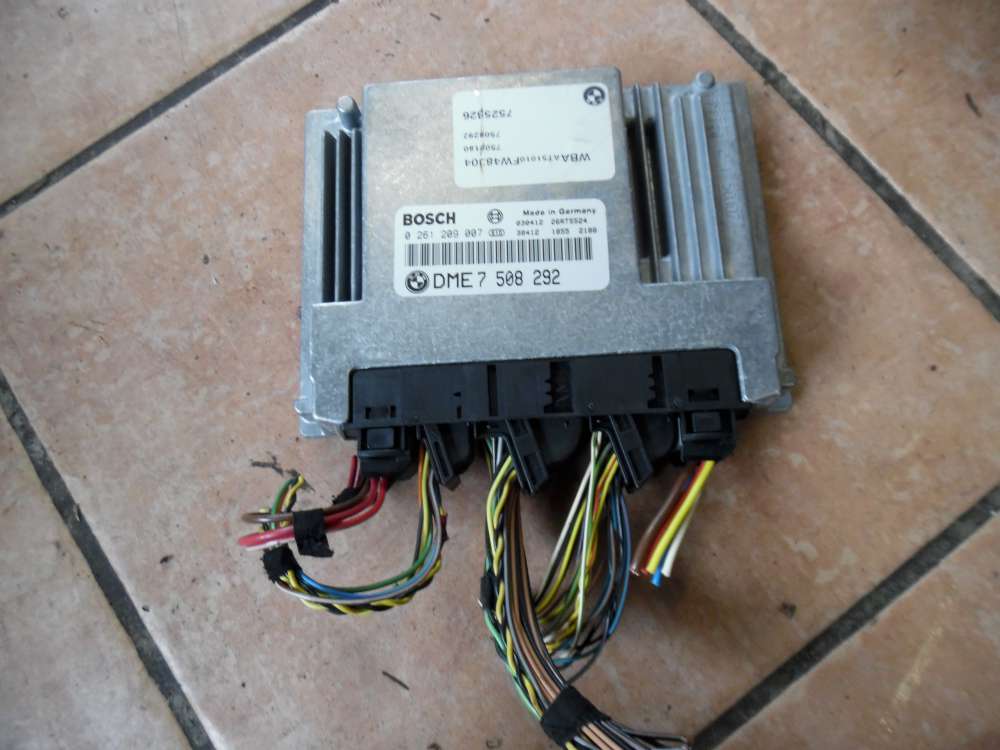 BMW E46 316ti Compact Motorsteuergerät Steuergerät DME 7508292 Bosch 0261209007