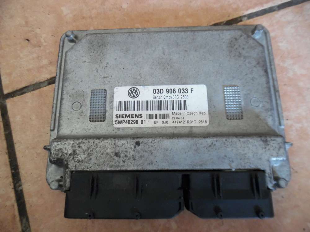 VW Polo 9N Motorsteuergerät 03D906033F Siemens 5WP40298 01