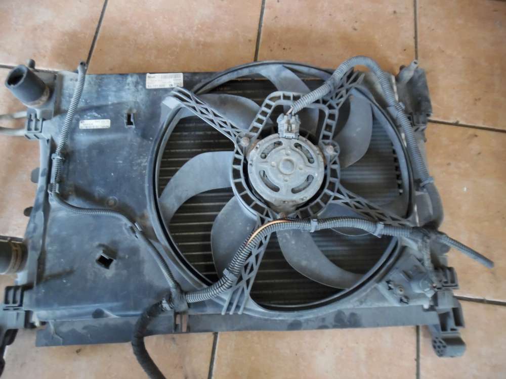 Opel Corsa D Lüftermotor Kühlerlüfter, Klimakühler mit Wasserkühler 55701410