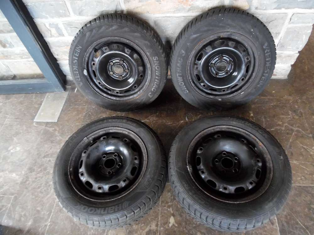 4X Winterreifen Seat ibiza 6L Auch F?r VW Polo 9N Und Skoda Fabia Stahlfelgen 6JX14H2 ET 43 185 / 60 R14 82 T