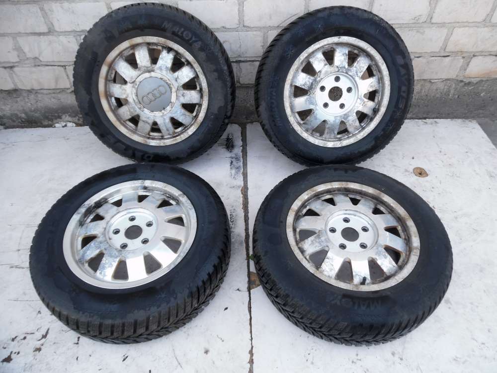 4x Winterreifen Alufelgen 6jx15H2 ET45 Audi A6 195/65/15 91 T