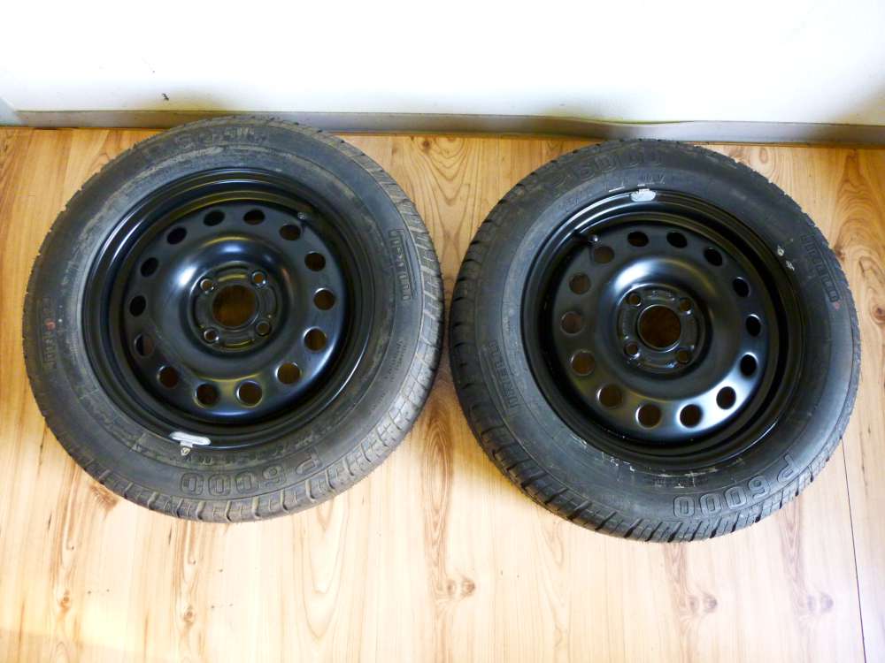 Original Stahlfelgen Sommerreifen Ford Focus Fiesta 6Jx15 H2 ET 52,5 42150812