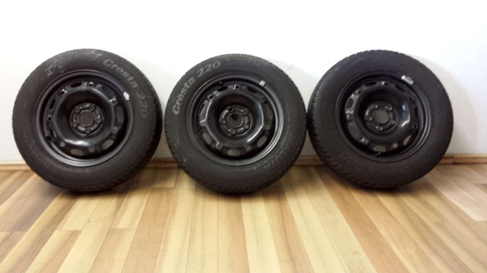 3 x Winterreifen Stahlfelgen f?r VW Polo 9N Seat Ibiza Skoda Fabia 5Jx14 ET35 165/70R14 81T