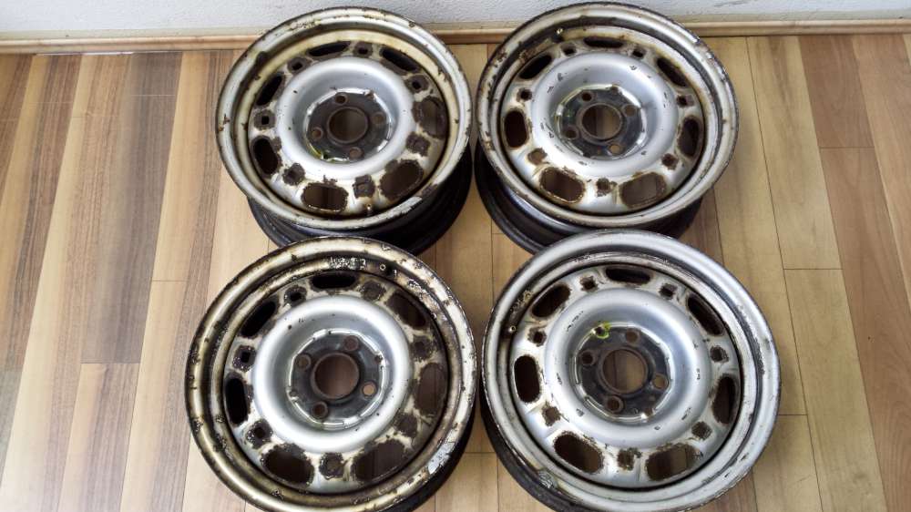 4 x Stahlfelgen f?r VW Passat 35i und Audi 6Jx14H2 ET:38 357601025A/B
