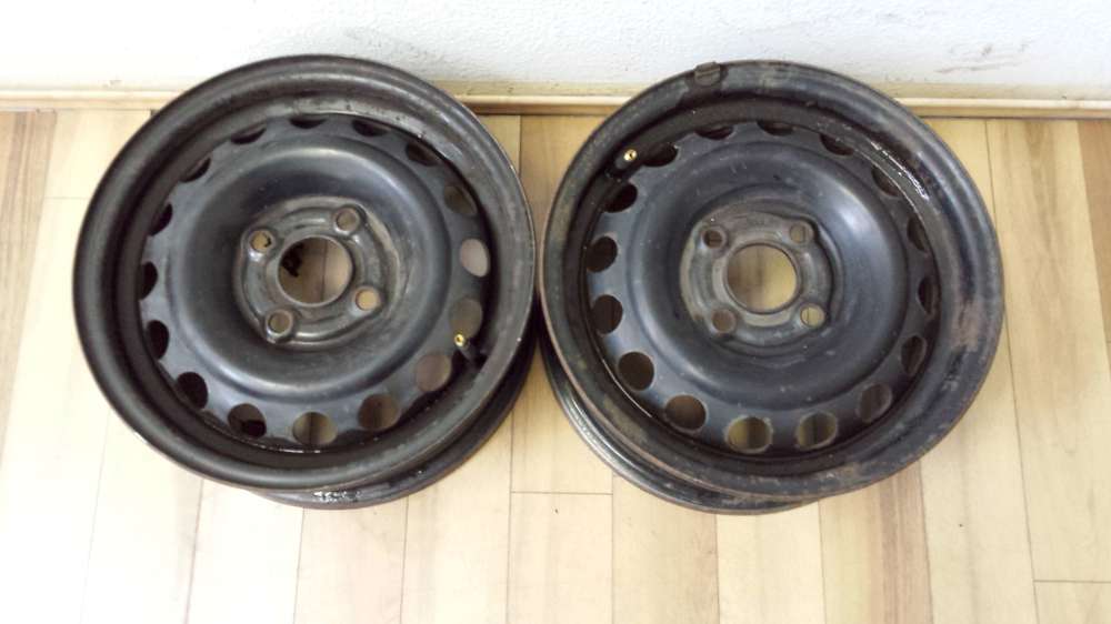 2 x Stahlfelgen Opel Astra F 5.5J x 13 ET:46 - 4 Loch