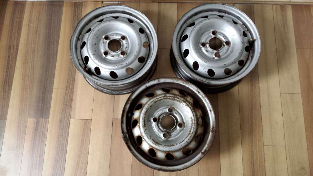 3 x Stahlfelgen f?r Opel Corsa B 5Jx13H2 ET:49 4Loch
