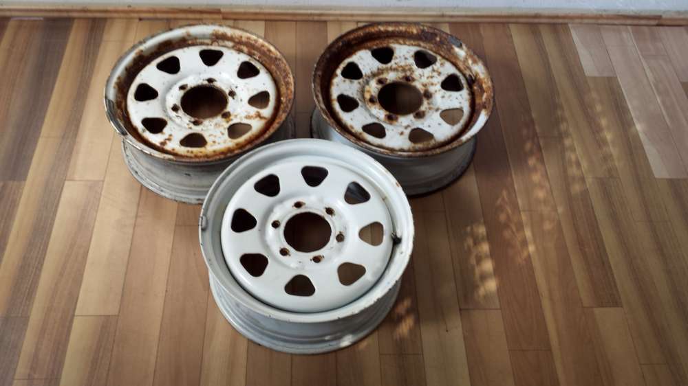 3 x Stahlfelgen f?r Nissan J16x6J 51391 4030037G00 6Loch