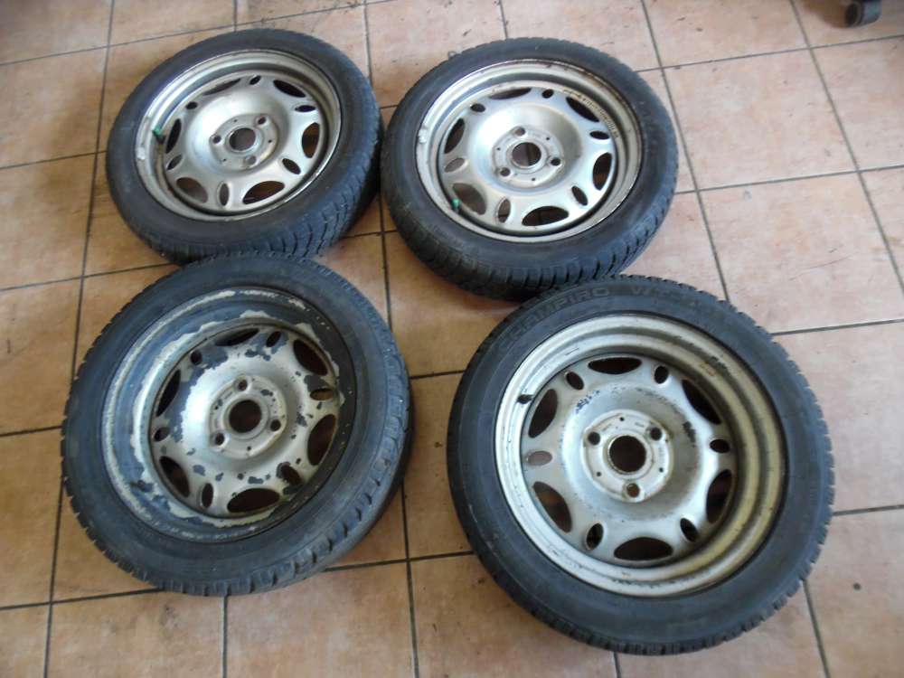 4X Stahlfelgen mit Reifen Winterreifen f?r SMART Fortwo 135/55 R15 77T / 135 70R15 70Q