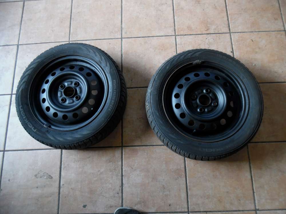 2x Stahlfelge mit Reifen Winter Nokian f?r Nissan Pixo 155/65 R14 75T 14X 4.1/2J KBA 43736