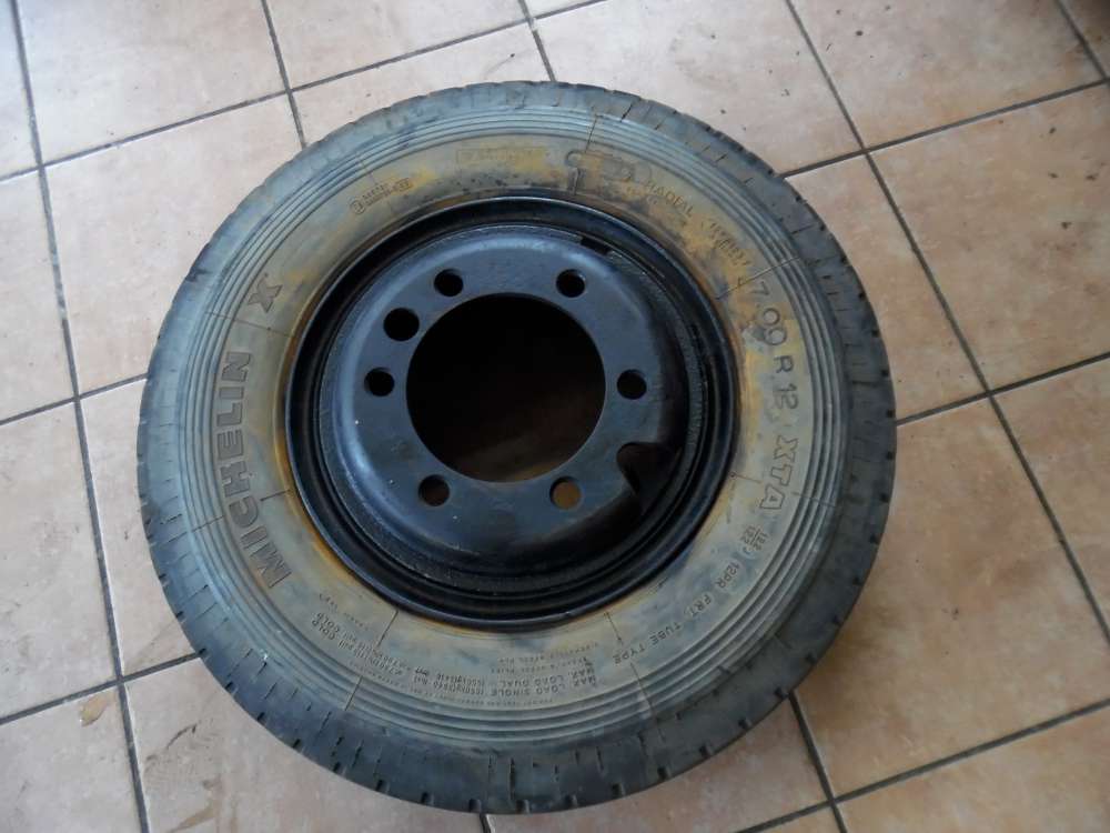 Stahlfelge mit Reifen MICHELIN XTA 7.00R12 125F Ganzjahresreifen 5.00S-12