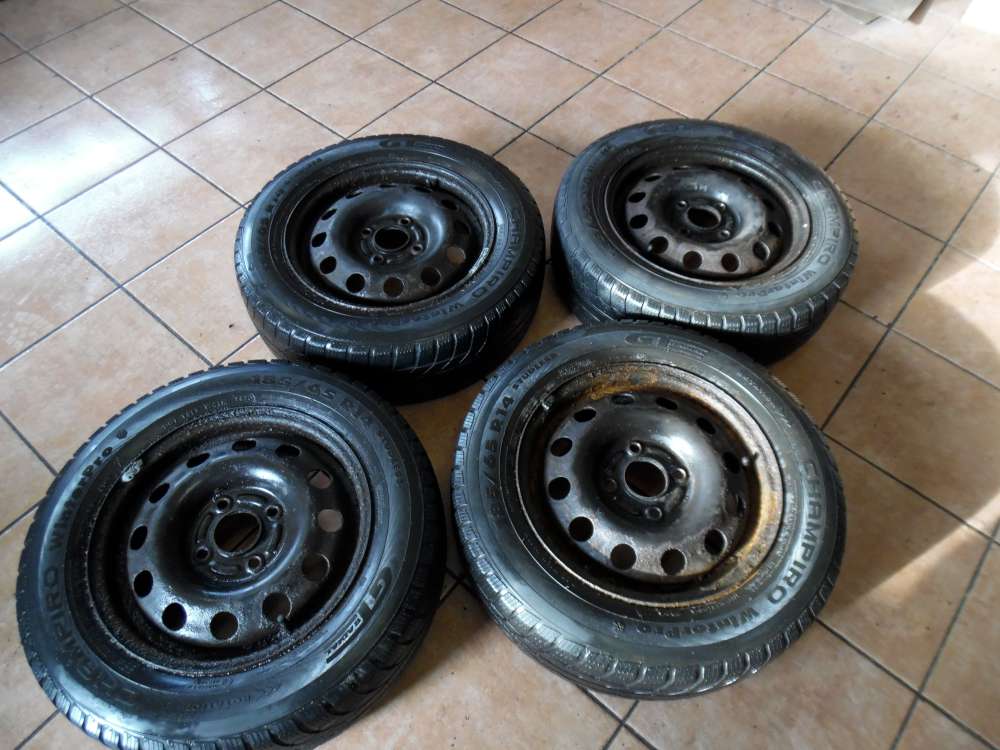 4X Stahlfelge mit Winterreifen Ford Focus 185/65R14 86T Champiro 5,5Jx14 CW 170