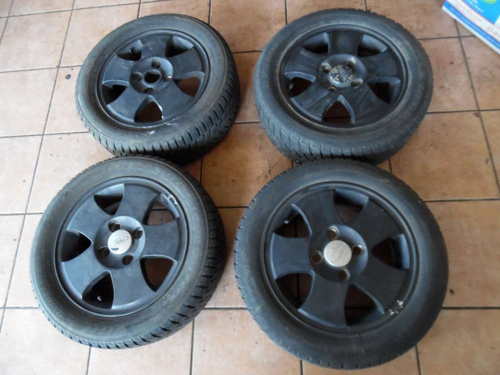 4x Alufelgen mit Winterreifen Ford Fiesta IV 185/55R14 80T 5.5x14H2 1S61-BA ET43.5