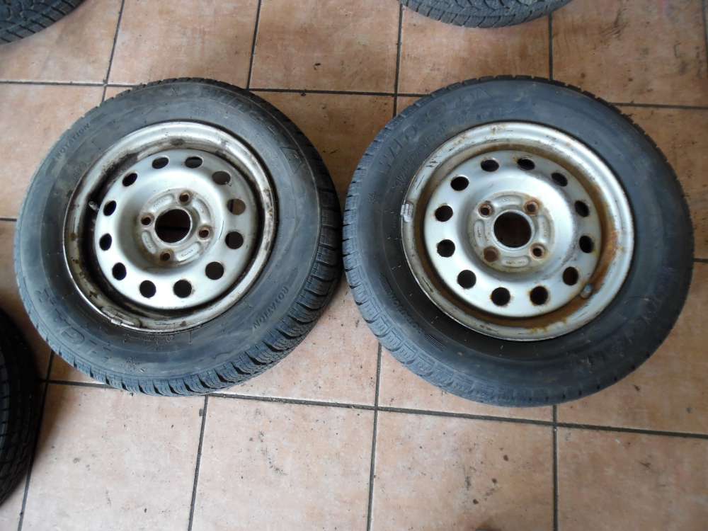 2x Stahlfelgen mit Winterreifen Ford Fiesta V 175/70 R13 82T 5Jx13H2 ET41
