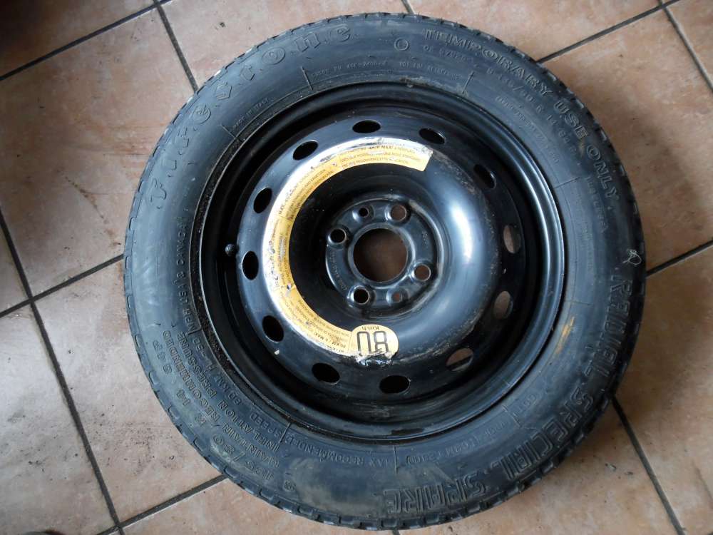 Fiat Punto 188 Notrad Reserverad 135/80 R14 84P 4,00Bx14H2 ET43