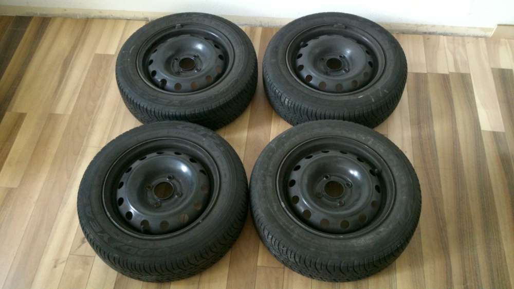 4 x Komplettr?der Sommerreifen stahlfelgne 175/65 R14 82T , 5,5Jx14 ET 34