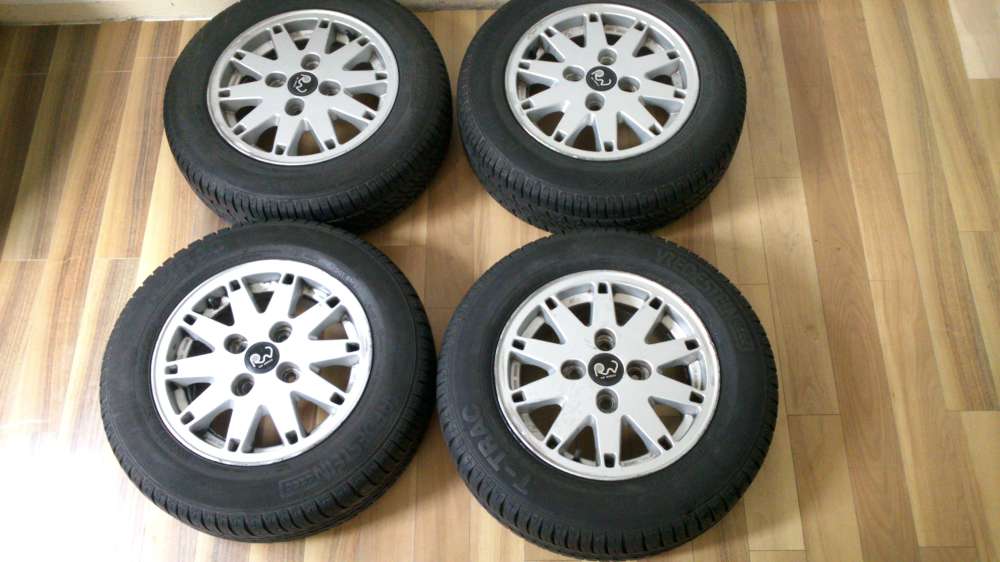 4 x Alufelgen Sommerreifen RW Wheels 5.1/2 Jx13 H2 ET 38 Reifen 165/70 R13 79T
