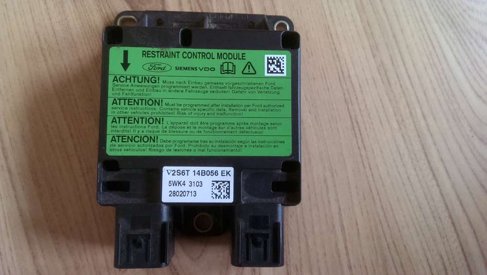 Ford Fiesta V 5 Mazda 2 Airbag Steuerger?t Control Module aus 5-T?ren 2002-2005