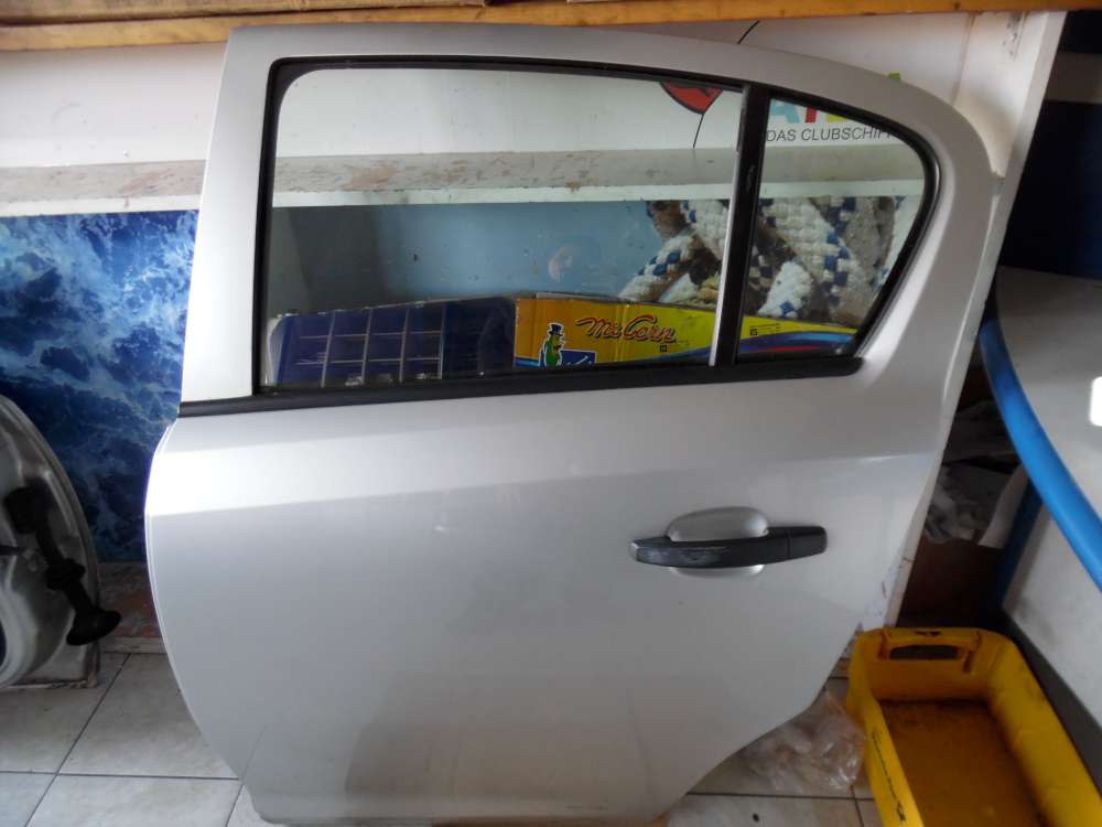 Opel Corsa D 5-T?rer T?r Hinten Links grau Farbcod: Z157